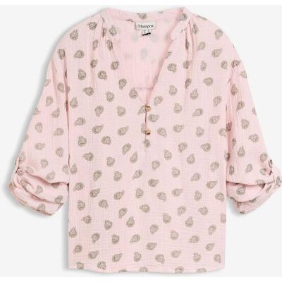bonprix Oversize-Bluse aus luftigem Musselinrosa 46Damen bonprix Oversize-Bluse aus luftigem Musselinrosa 46Damen