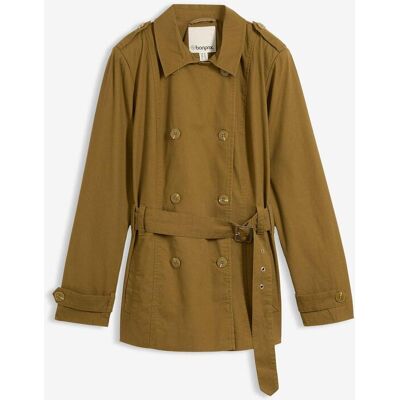 bonprix Kurzer Trenchcoatgrün 36Damen bonprix Kurzer Trenchcoatgrün 36Damen