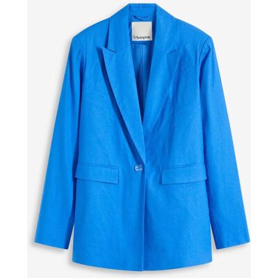 bonprix Leinen-Blazerblau 40Damen bonprix Leinen-Blazerblau 40Damen