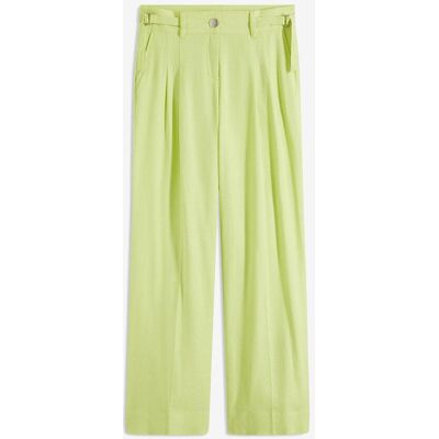 bonprix Palazzo-Hose aus leichtem Leinen-Mixgrün 48Damen bonprix Palazzo-Hose aus leichtem Leinen-Mixgrün 48Damen