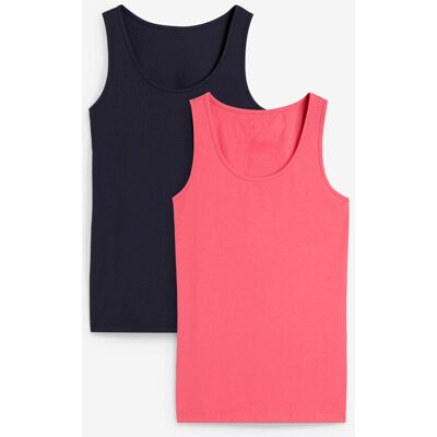 bonprix Tanktop (2er-Pack)blau 44Damen bonprix Tanktop (2er-Pack)blau 44Damen