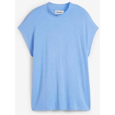 bonprix T-Shirt aus softer Viskoseblau 44Damen bonprix T-Shirt aus softer Viskoseblau 44Damen
