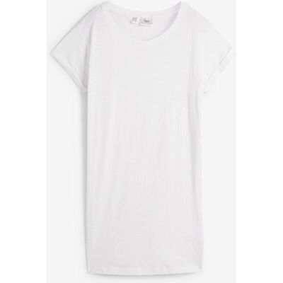 bonprix Boxy-Longshirt mit kurzen Ärmelnweiß 40Damen bonprix Boxy-Longshirt mit kurzen Ärmelnweiß 40Damen
