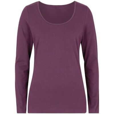 bonprix Figurbetontes Langarmshirtlila 32Damen bonprix Figurbetontes Langarmshirtlila 32Damen