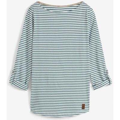 bonprix Langarmshirt aus reiner Baumwollepetrol 40Damen bonprix Langarmshirt aus reiner Baumwollepetrol 40Damen