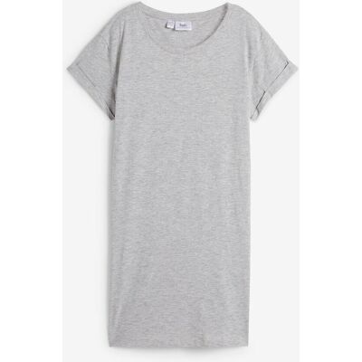 bonprix Boxy-Longshirt mit kurzen Ärmelngrau 56Damen bonprix Boxy-Longshirt mit kurzen Ärmelngrau 56Damen