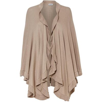 bonprix Poncho mit Kaschmiranteilgrau 0Damen bonprix Poncho mit Kaschmiranteilgrau 0Damen