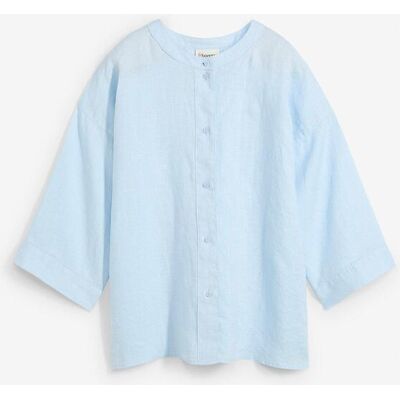 bonprix Oversize-Bluse aus reinem Leinenblau 40Damen bonprix Oversize-Bluse aus reinem Leinenblau 40Damen
