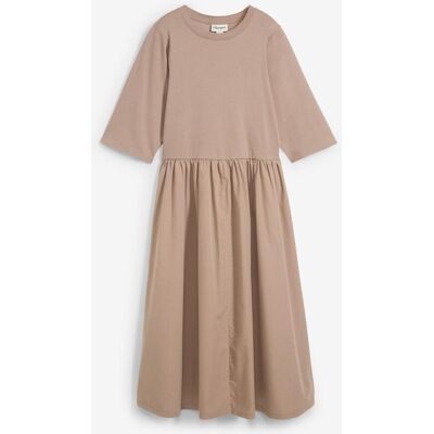 bonprix Midikleid aus Materialmixbraun 38Damen bonprix Midikleid aus Materialmixbraun 38Damen