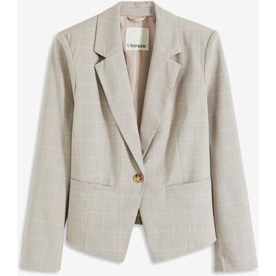 bonprix Glencheck Blazergrau 54Damen bonprix Glencheck Blazergrau 54Damen