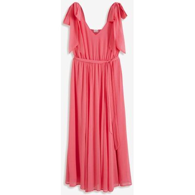 bonprix Chiffonkleid mit Schleifendetailspink 50Damen bonprix Chiffonkleid mit Schleifendetailspink 50Damen