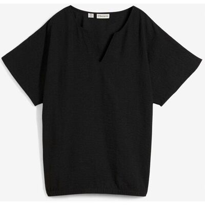 bonprix Oversize-Bluse mit Elastiksaumschwarz 42Damen bonprix Oversize-Bluse mit Elastiksaumschwarz 42Damen