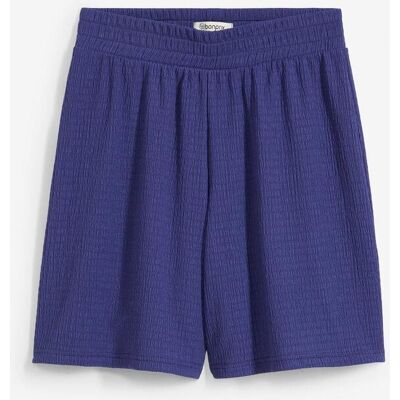 bonprix Schlupf-Shorts aus Borkencrepeblau 40Damen bonprix Schlupf-Shorts aus Borkencrepeblau 40Damen