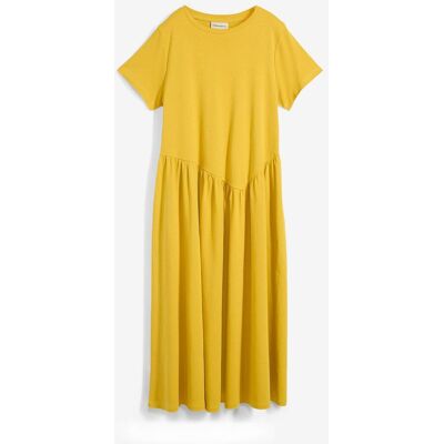 bonprix Jersey-Kleid aus reiner Bio-Baumwollegelb 44Damen bonprix Jersey-Kleid aus reiner Bio-Baumwollegelb 44Damen