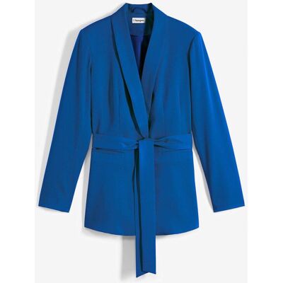 bonprix Blazer mit Bindegürtelblau 50Damen bonprix Blazer mit Bindegürtelblau 50Damen