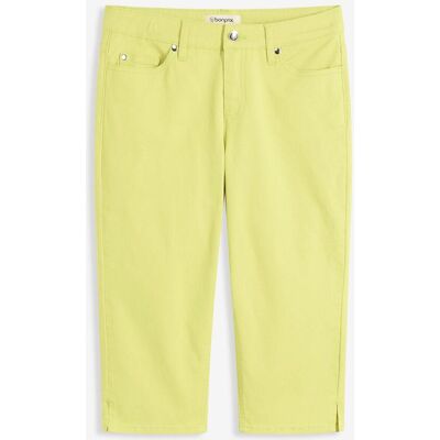 bonprix Capri-Hose mit Bequembundgelb 48Damen bonprix Capri-Hose mit Bequembundgelb 48Damen