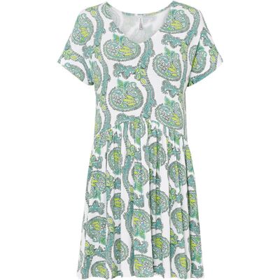 bonprix Shirtkleid aus fließendem Viskose-Elasthan-Mixweiß 40Damen bonprix Shirtkleid aus fließendem Viskose-Elasthan-Mixweiß 40Damen