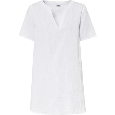 bonprix Musselin Long-Tunika aus reiner Baumwolleweiß 50Damen bonprix Musselin Long-Tunika aus reiner Baumwolleweiß 50Damen