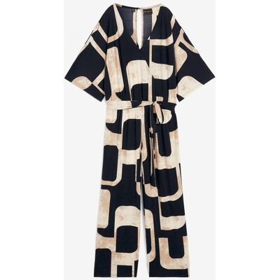 bonprix Jersey-Jumpsuitschwarz 56Damen bonprix Jersey-Jumpsuitschwarz 56Damen