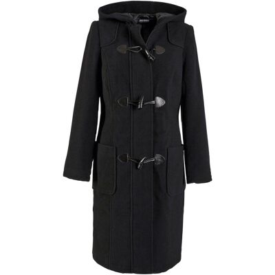 bonprix Dufflecoat in Wolloptikschwarz 52Damen bonprix Dufflecoat in Wolloptikschwarz 52Damen