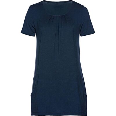 bonprix Longshirt mit Viskoseblau 44Damen bonprix Longshirt mit Viskoseblau 44Damen