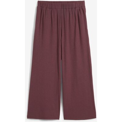 bonprix Jersey-Hose aus Rippe mit Bequembundbraun 48Damen bonprix Jersey-Hose aus Rippe mit Bequembundbraun 48Damen