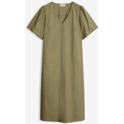 bonprix Midi-Web-Kleid aus Bio-Baumwollegrün 38Damen bonprix Midi-Web-Kleid aus Bio-Baumwollegrün 38Damen