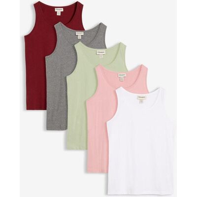 bonprix Long-Top (5er-Pack)grün 56Damen bonprix Long-Top (5er-Pack)grün 56Damen