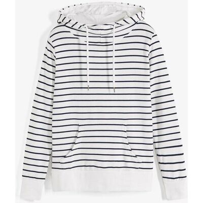 bonprix Hoodie aus Baumwoll-Mixweiß 48Damen bonprix Hoodie aus Baumwoll-Mixweiß 48Damen