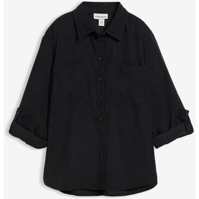 bonprix Bluse aus fließender Viskose Mischungschwarz 48Damen bonprix Bluse aus fließender Viskose Mischungschwarz 48Damen