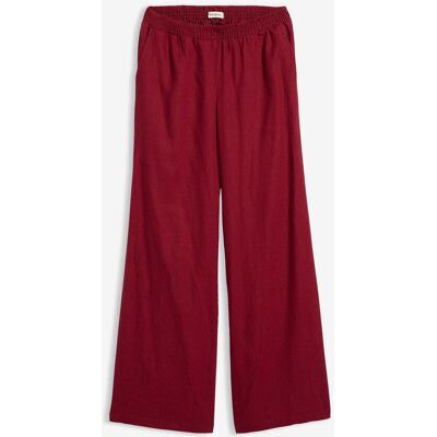 bonprix Palazzo-Hose aus Leinenrot 42Damen bonprix Palazzo-Hose aus Leinenrot 42Damen
