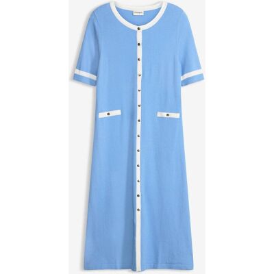 bonprix Strickkleid mit Viskoseblau 44Damen bonprix Strickkleid mit Viskoseblau 44Damen