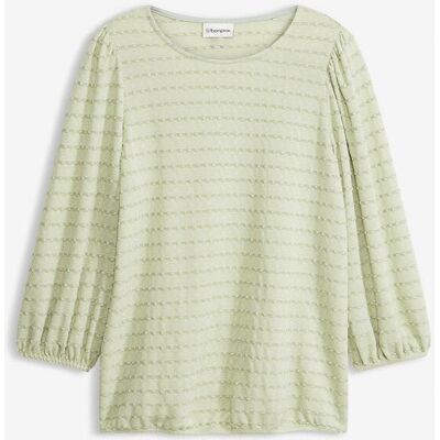 bonprix Shirt-Tunika mit Strukturgrün 48Damen bonprix Shirt-Tunika mit Strukturgrün 48Damen