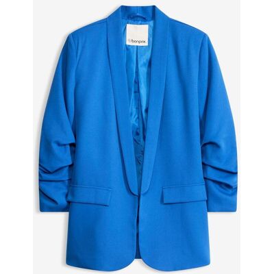 bonprix Blazer mit Raffungblau 50Damen bonprix Blazer mit Raffungblau 50Damen