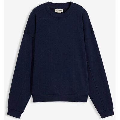 bonprix Oversize-Sweatshirt aus reiner Bio-Baumwolleblau 44Damen bonprix Oversize-Sweatshirt aus reiner Bio-Baumwolleblau 44Damen