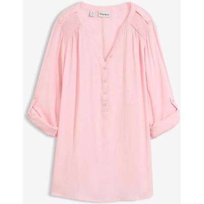 bonprix Tunikabluse aus softer Viskoserosa 44Damen bonprix Tunikabluse aus softer Viskoserosa 44Damen