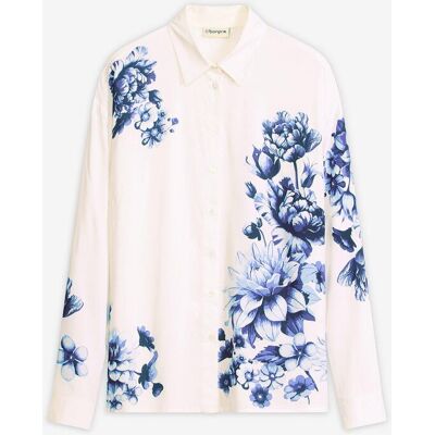bonprix Bluse aus fließender Viskoseweiß 46Damen bonprix Bluse aus fließender Viskoseweiß 46Damen