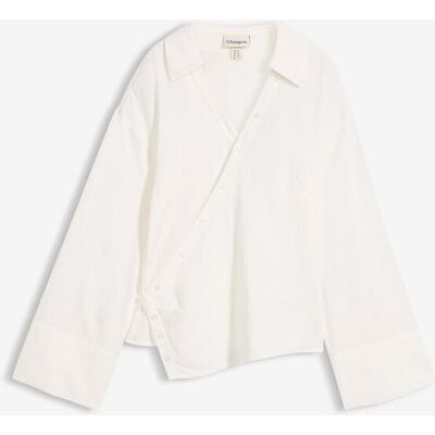 bonprix Asymmetrische Bluse aus Viskose-Mixweiß 46Damen bonprix Asymmetrische Bluse aus Viskose-Mixweiß 46Damen