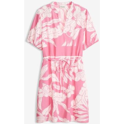 bonprix Tunika-Kleid aus fließender Viskosepink 54Damen bonprix Tunika-Kleid aus fließender Viskosepink 54Damen