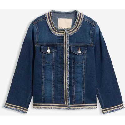 bonprix Jeansjacke mit Fransenblau 42Damen bonprix Jeansjacke mit Fransenblau 42Damen