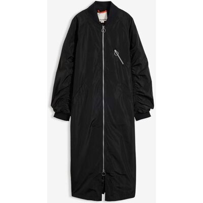 bonprix Blouson-Mantel mit Strickkragenschwarz 46Damen bonprix Blouson-Mantel mit Strickkragenschwarz 46Damen