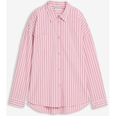 bonprix Oversize-Bluse aus Baumwollpopelinerosa 46Damen bonprix Oversize-Bluse aus Baumwollpopelinerosa 46Damen