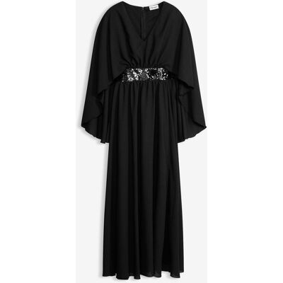 bonprix Abendkleid aus feinem Chiffon mit Pailletten-Einsatzschwarz 44Damen bonprix Abendkleid aus feinem Chiffon mit Pailletten-Einsatzschwarz 44Damen