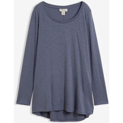 bonprix Langarmshirt aus leichtem Slub-Jersey-Materialblau 40Damen bonprix Langarmshirt aus leichtem Slub-Jersey-Materialblau 40Damen