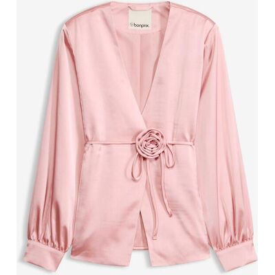 bonprix Blazer mit dekorativem Gürtelrosa 40Damen bonprix Blazer mit dekorativem Gürtelrosa 40Damen