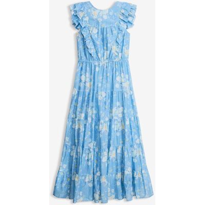 bonprix Maxikleid aus reiner Baumwolleblau 42Damen bonprix Maxikleid aus reiner Baumwolleblau 42Damen