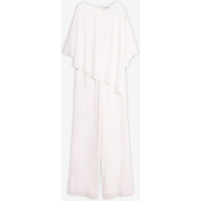 bonprix Overall aus feinem Chiffonweiß 40Damen bonprix Overall aus feinem Chiffonweiß 40Damen