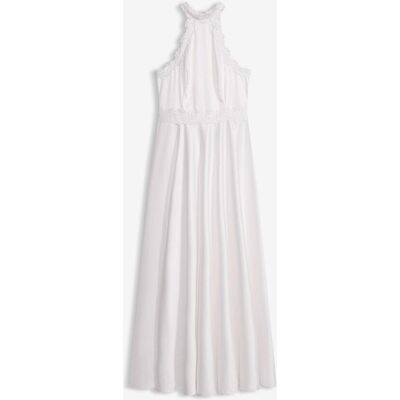 bonprix Brautkleid aus glänzendem Satin mit Spitzeweiß 38Damen bonprix Brautkleid aus glänzendem Satin mit Spitzeweiß 38Damen