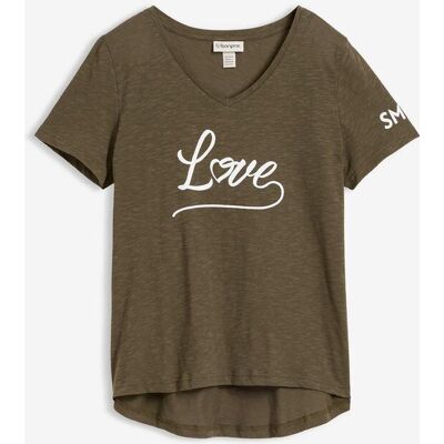 bonprix Shirt mit Druckgrün 36Damen bonprix Shirt mit Druckgrün 36Damen