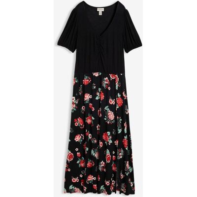 bonprix Maxikleid aus Viskose-Mixschwarz 44Damen bonprix Maxikleid aus Viskose-Mixschwarz 44Damen